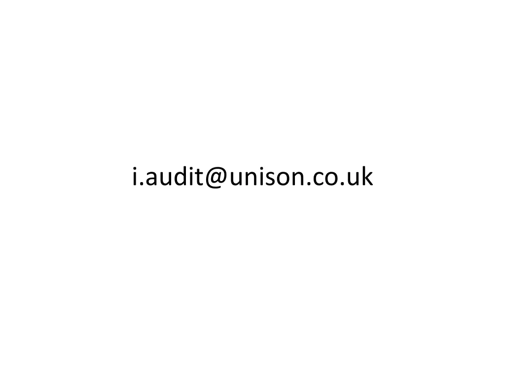 i audit@unison co uk