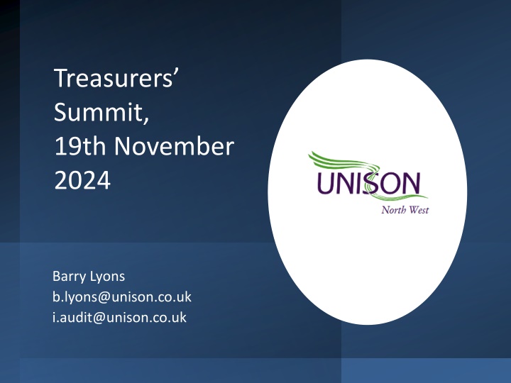 treasurers summit 19th november 2024