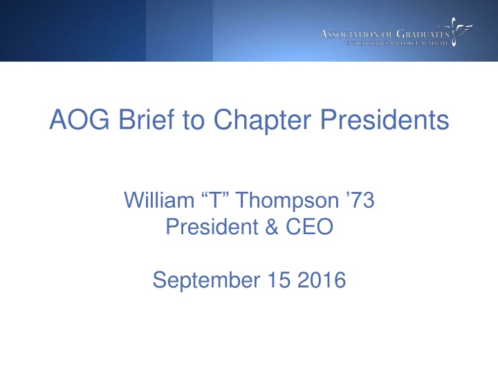 aog brief to chapter presidents