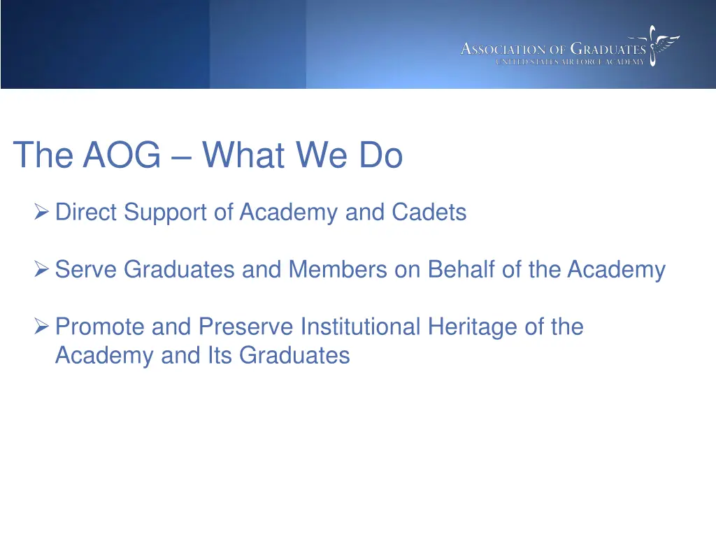 the aog what we do