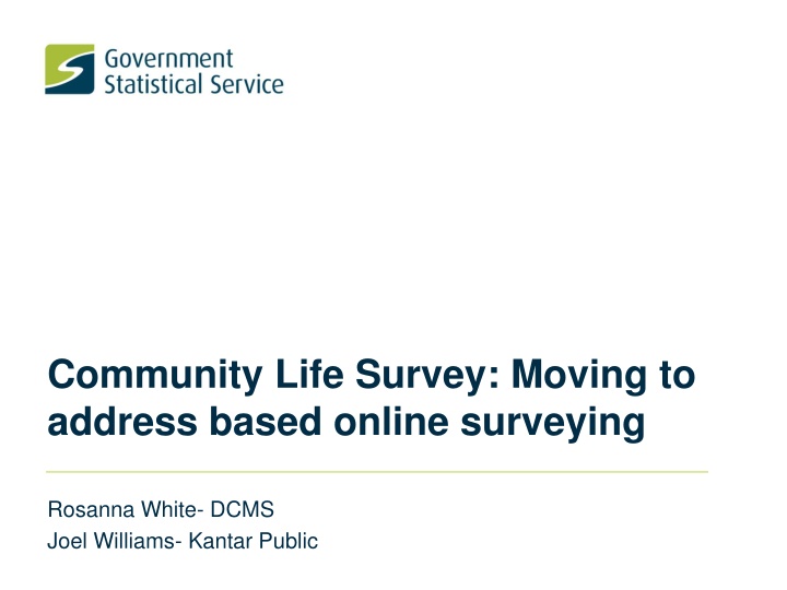 community life survey moving to address based