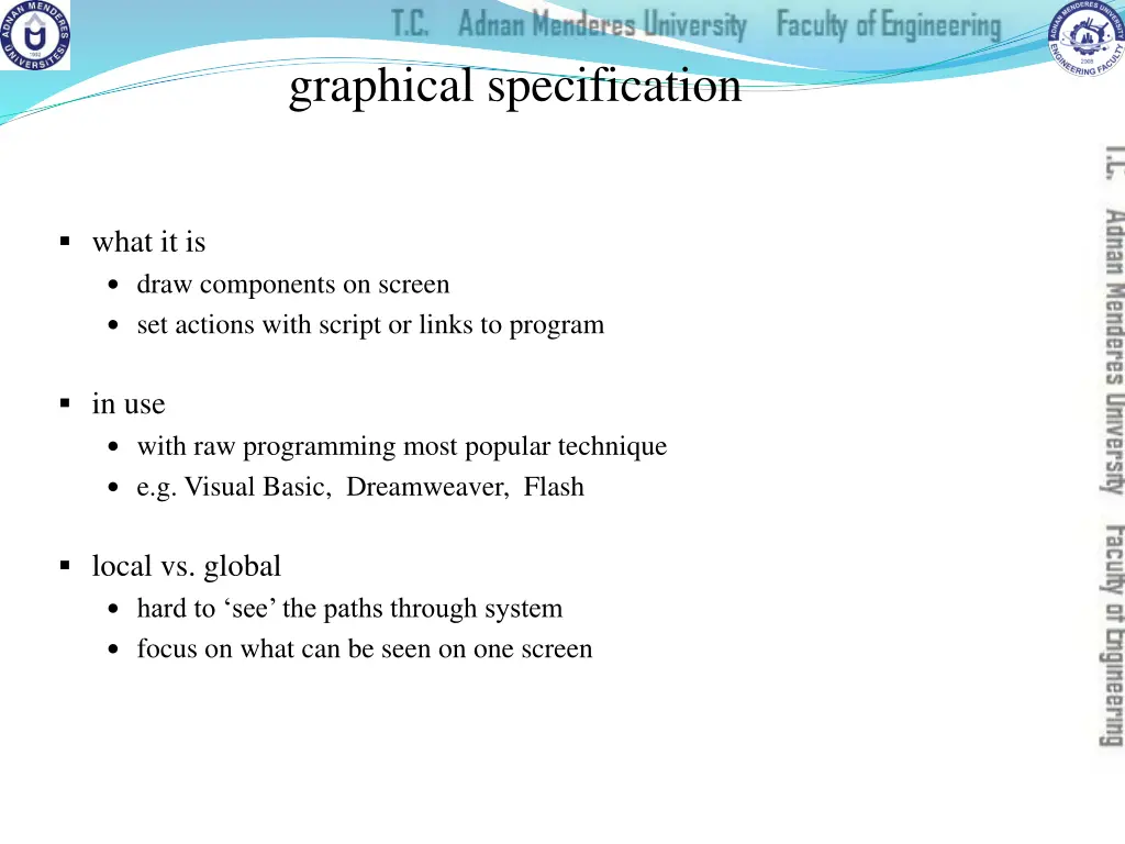 graphical specification