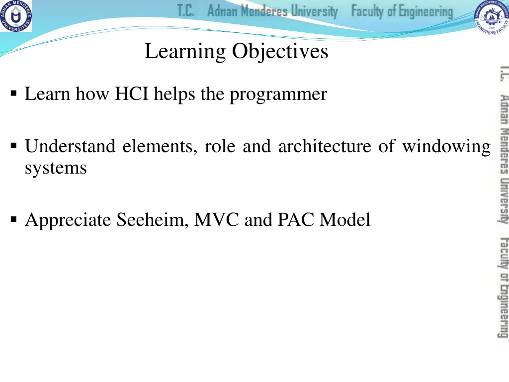 learning objectives