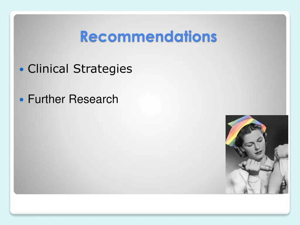 recommendations