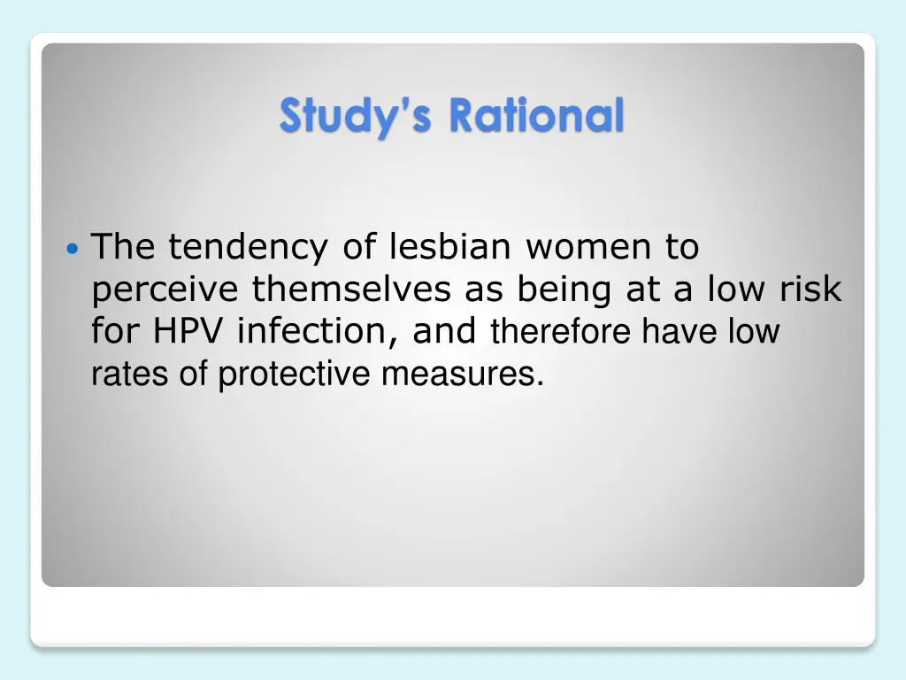 study s rational