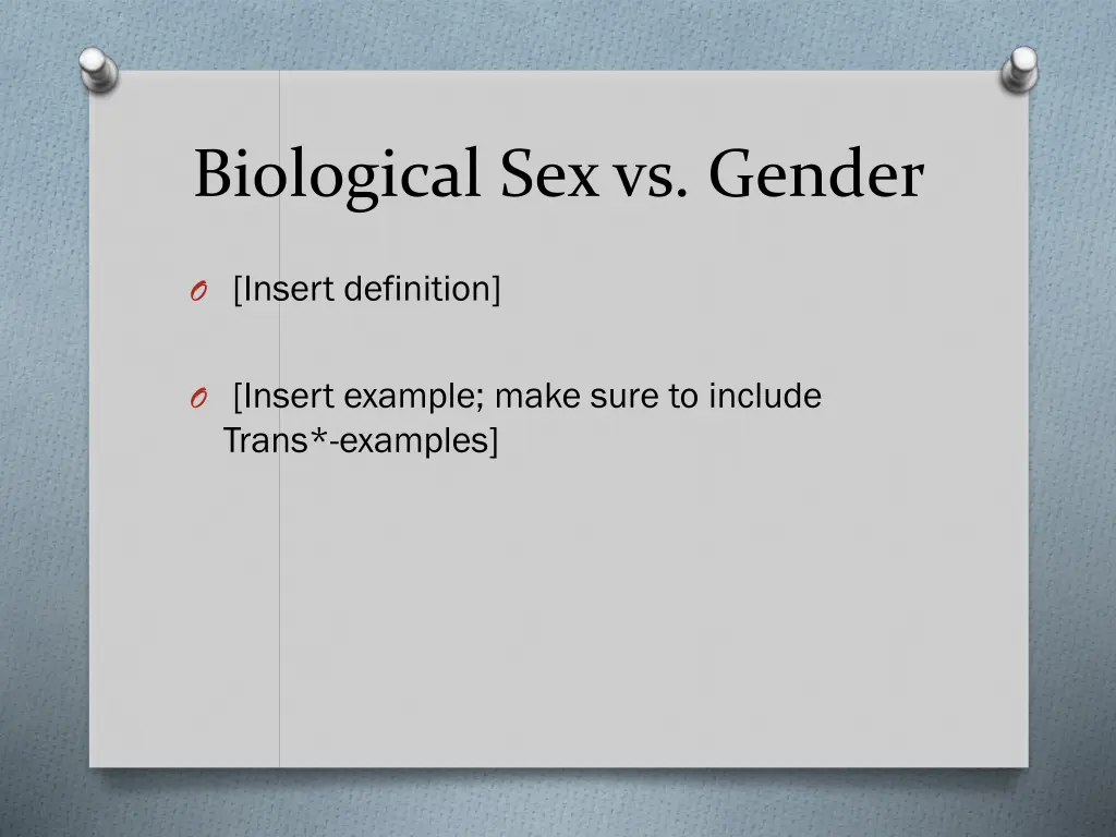 biological sex vs gender