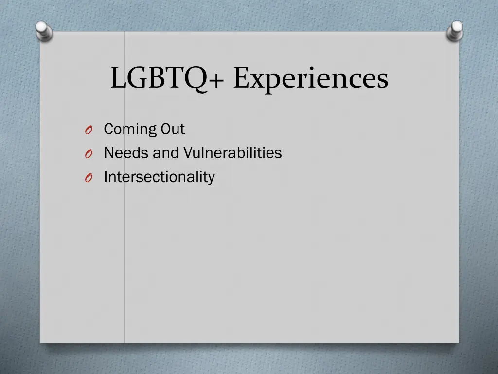 lgbtq experiences 1
