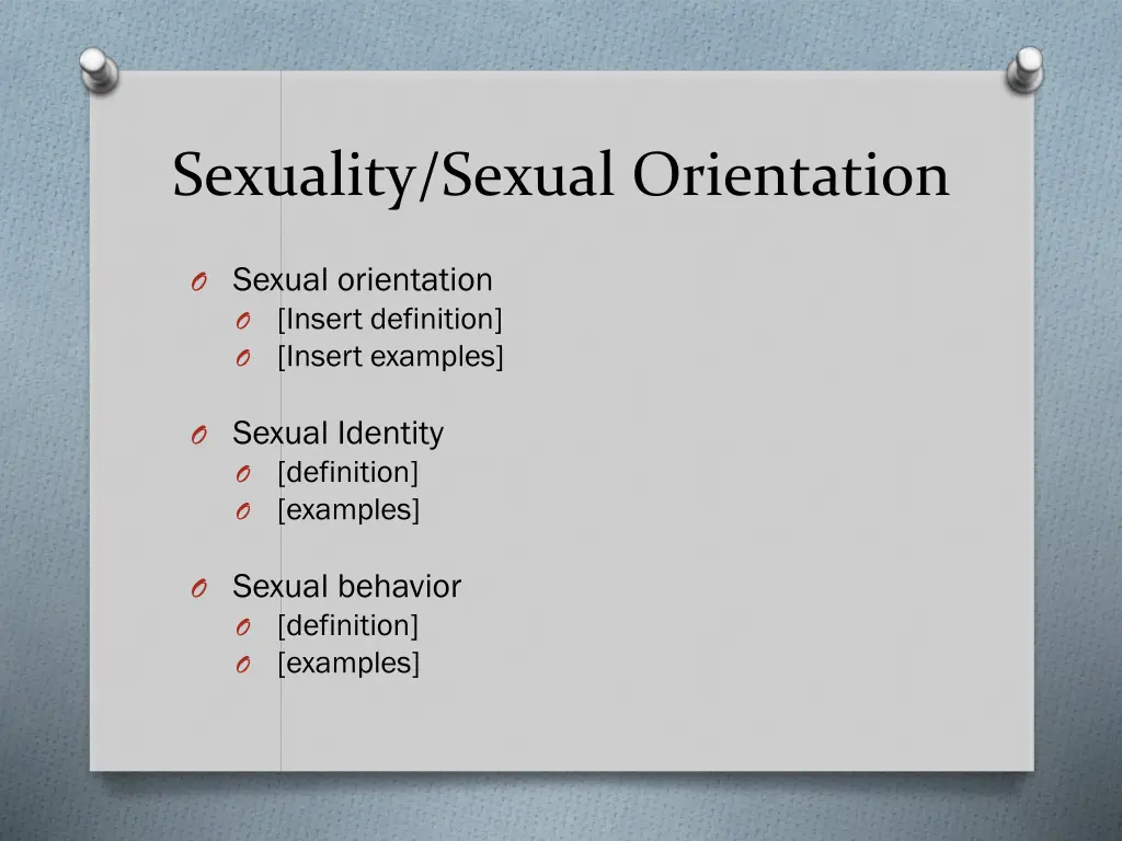 sexuality sexual orientation
