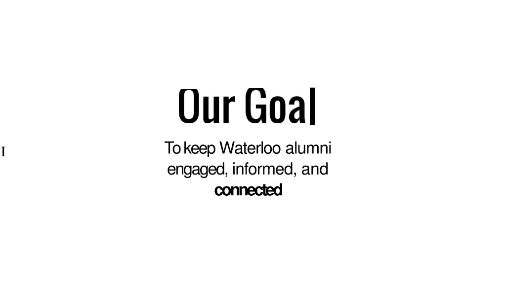 to keep waterloo alumni engaged informed