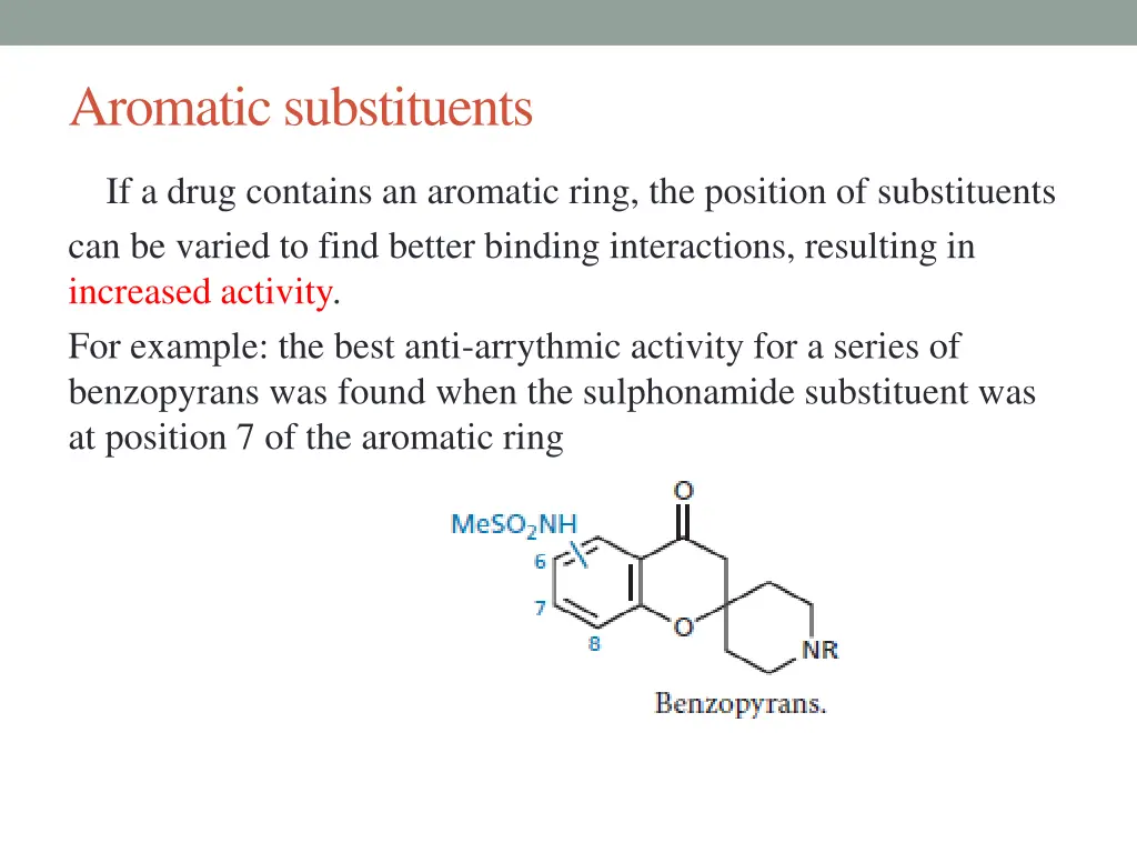 aromatic substituents