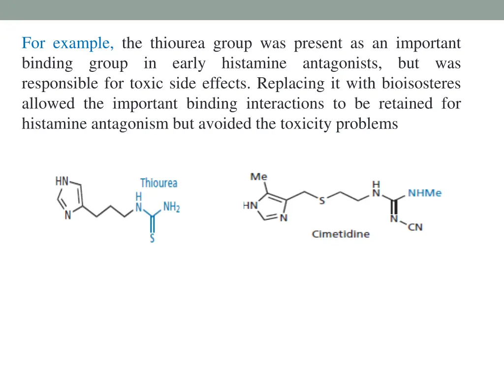 for example the thiourea group was present