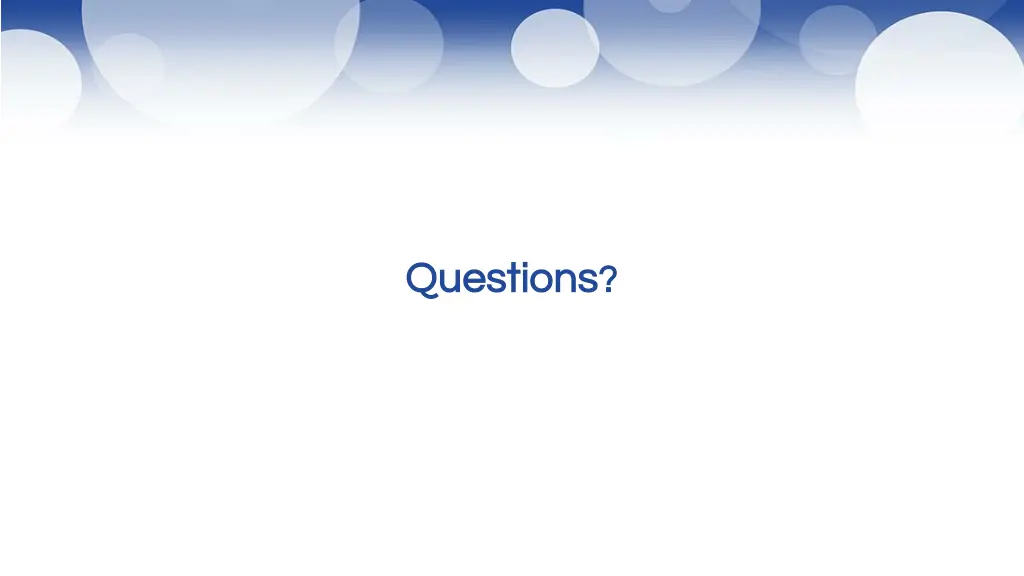 questions questions