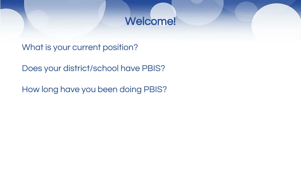 welcome welcome