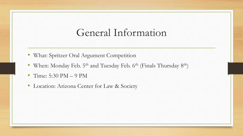 general information