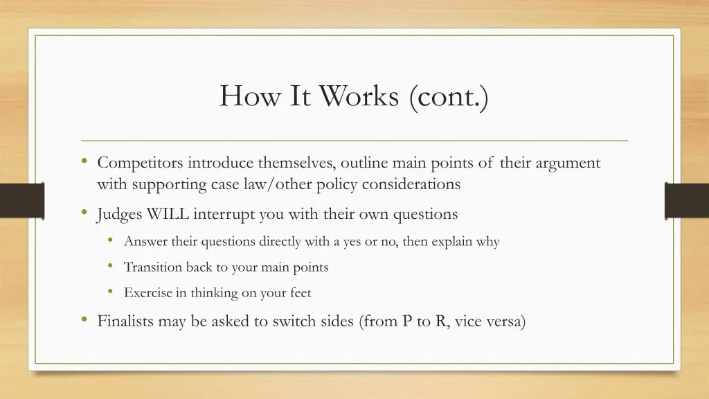 how it works cont