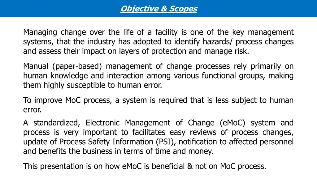 objective scopes