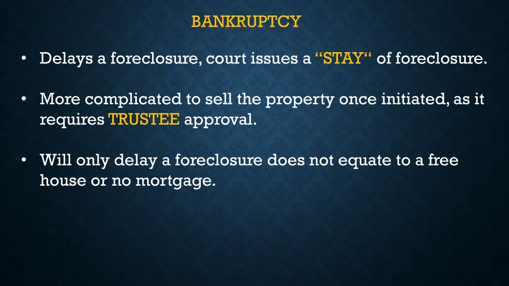 bankruptcy