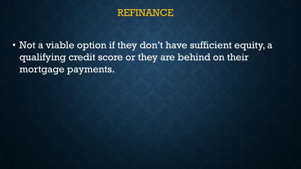 refinance