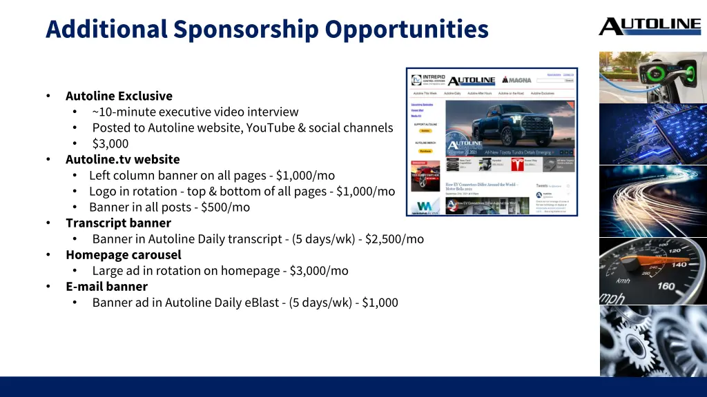 additional sponsorship opportunities