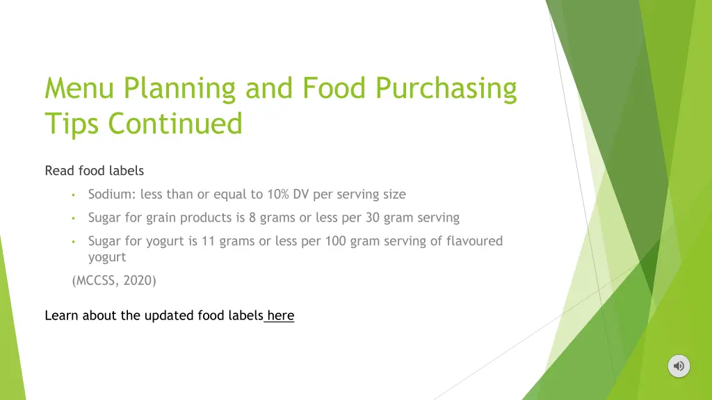 menu planning and food purchasing tips continued 1