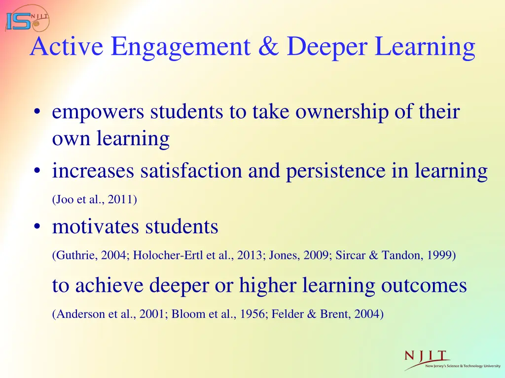 active engagement deeper learning