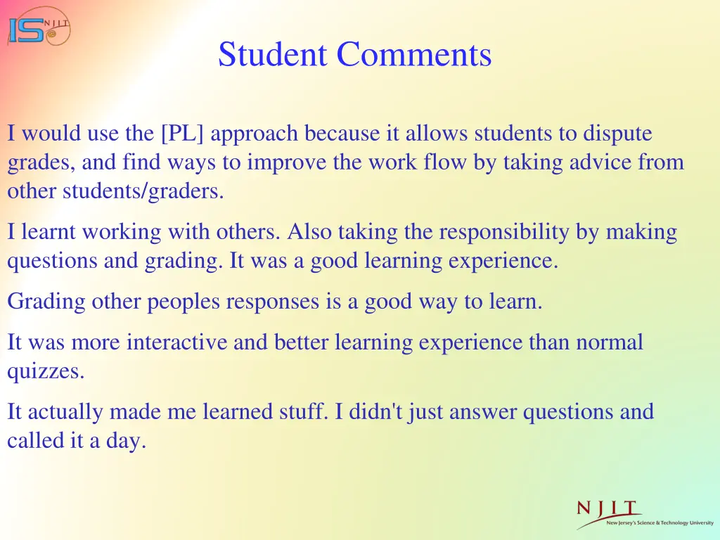 student comments 1