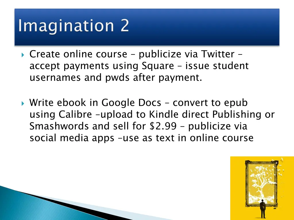 create online course publicize via twitter accept
