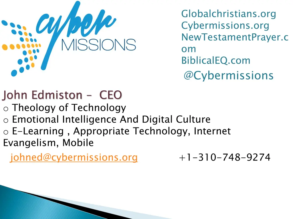 globalchristians org cybermissions