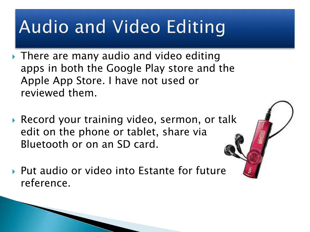 there are many audio and video editing apps