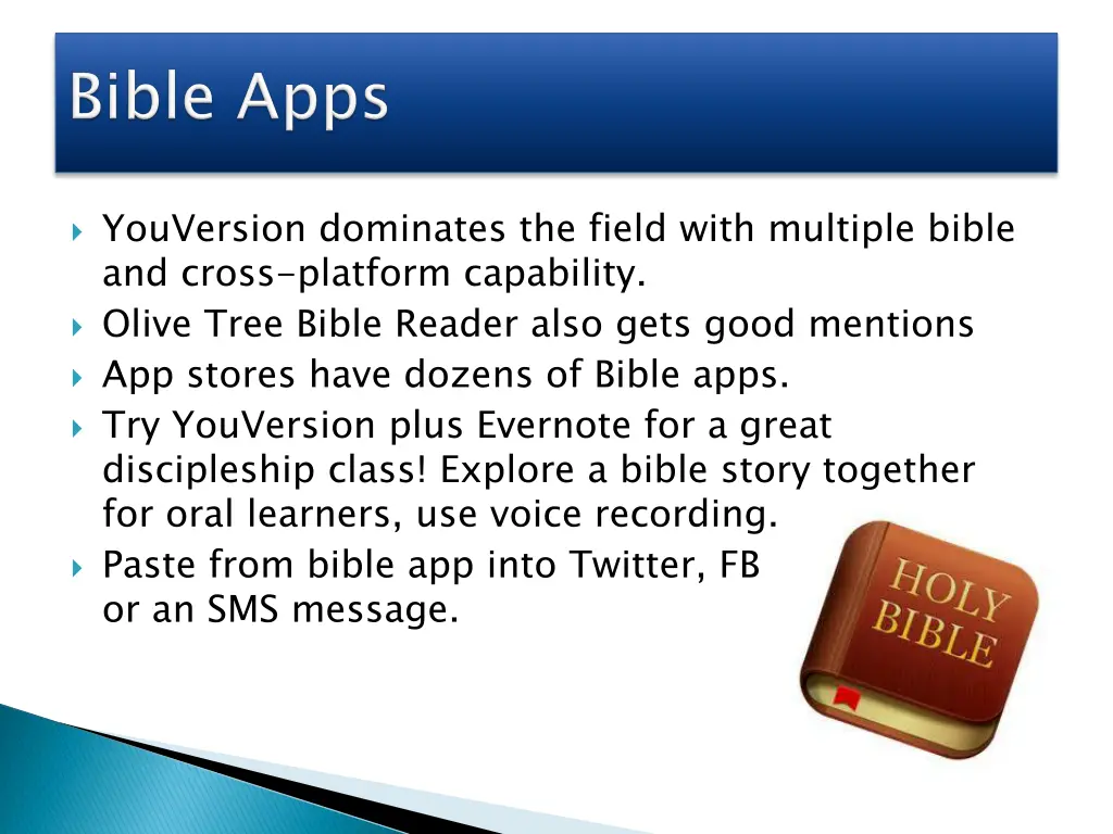 youversion dominates the field with multiple