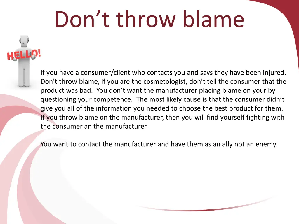 don t throw blame