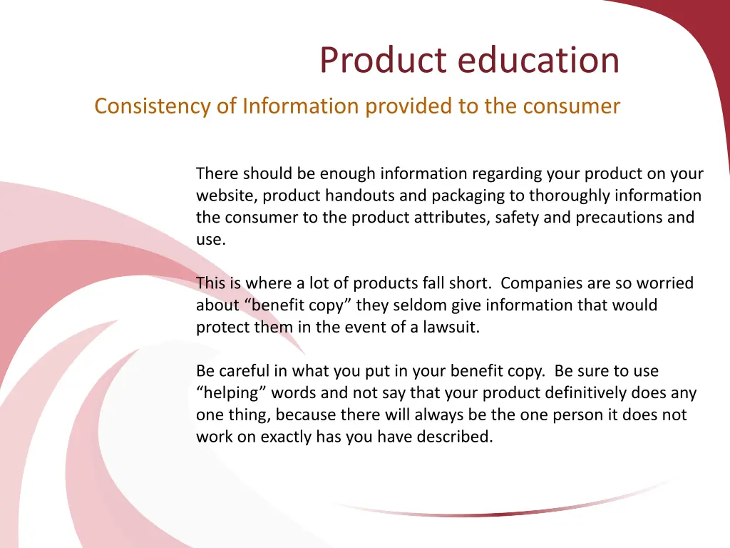 product education