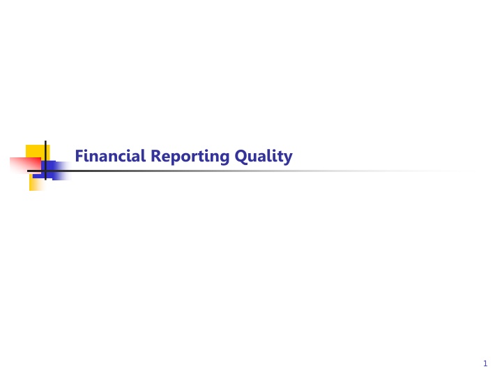 financial reporting quality