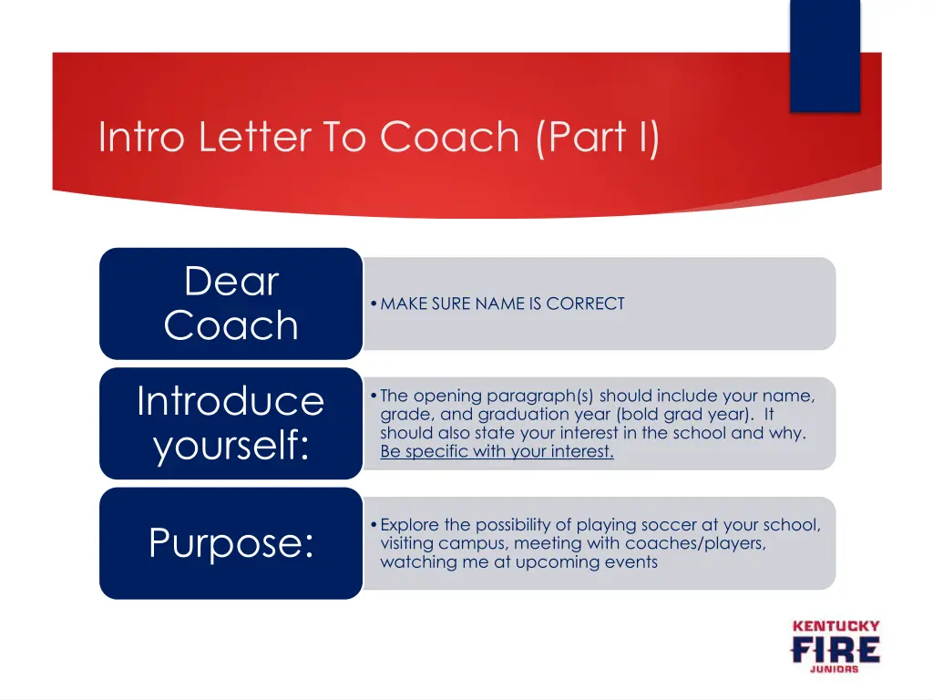 intro letter to coach part i