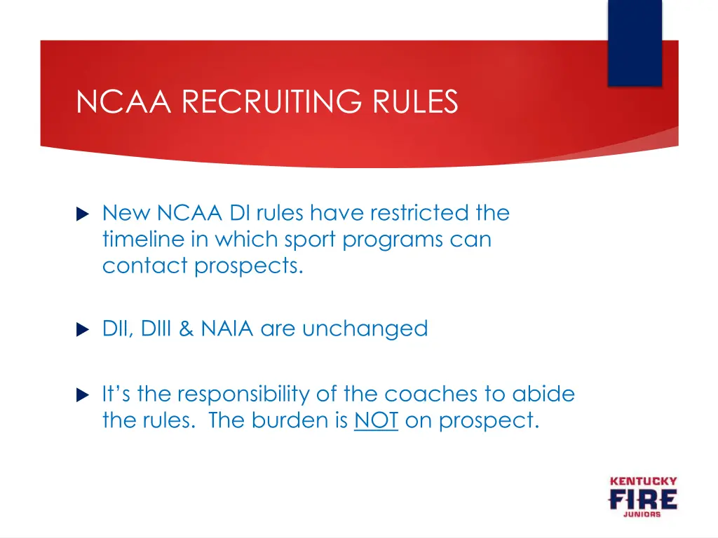 ncaa recruiting rules