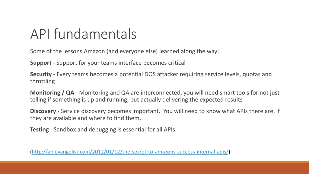 api fundamentals