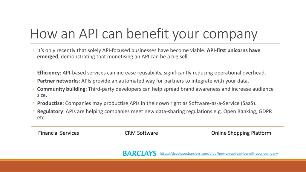 how an api can benefit your company