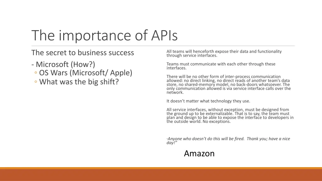 the importance of apis