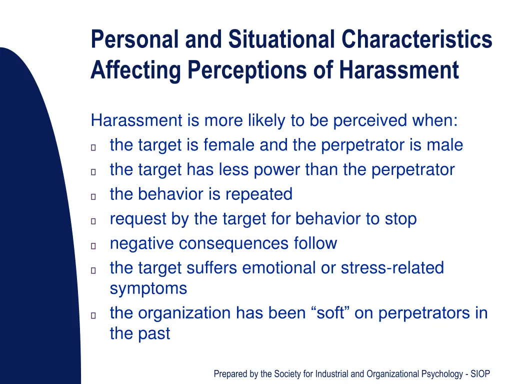 personal and situational characteristics