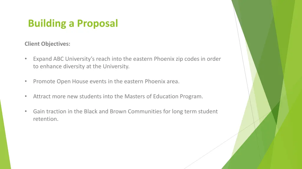 building a proposal 1