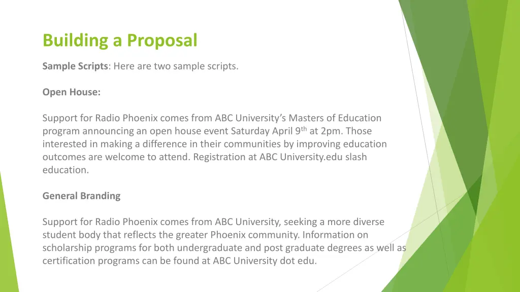 building a proposal 5