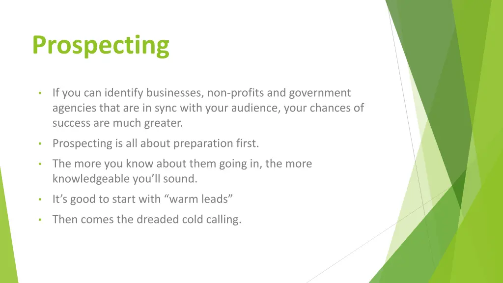 prospecting