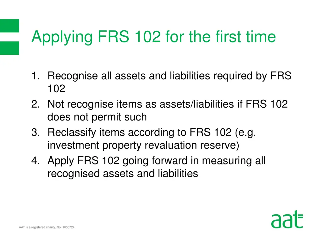 applying frs 102 for the first time 2