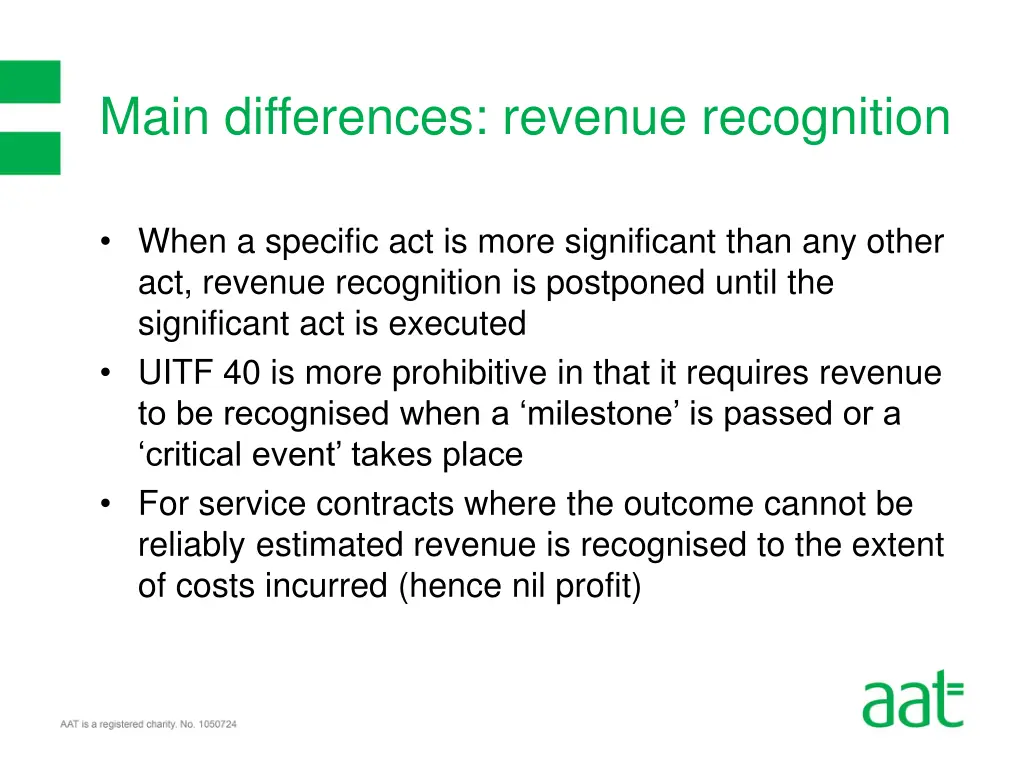main differences revenue recognition 1