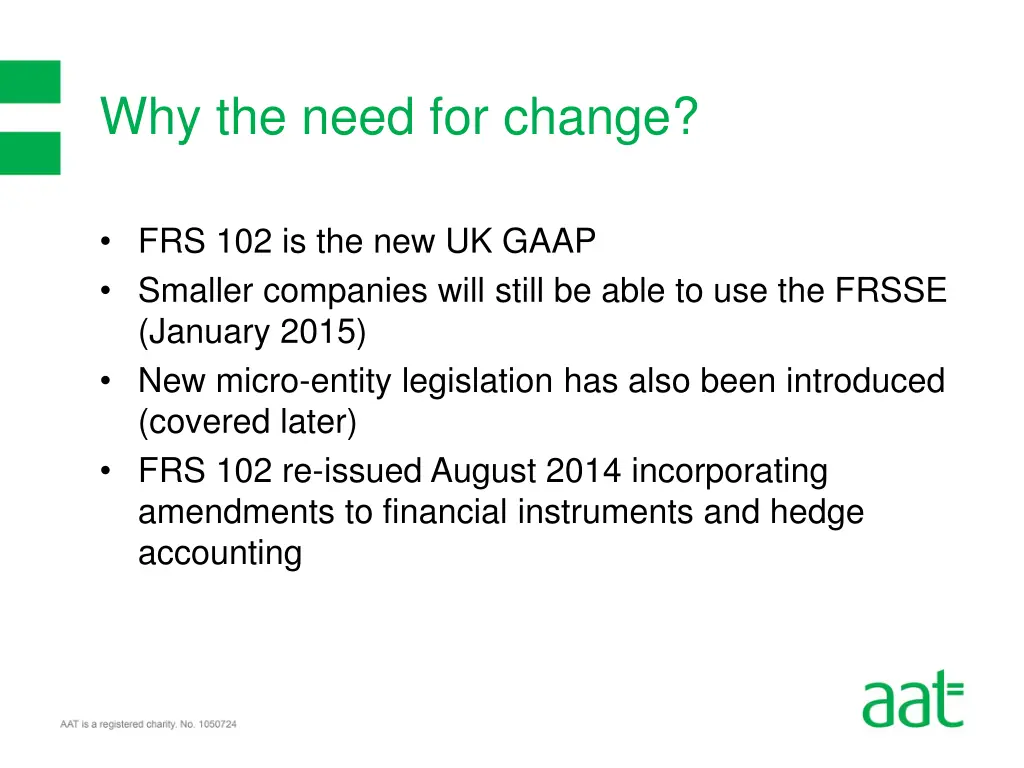 why the need for change 2