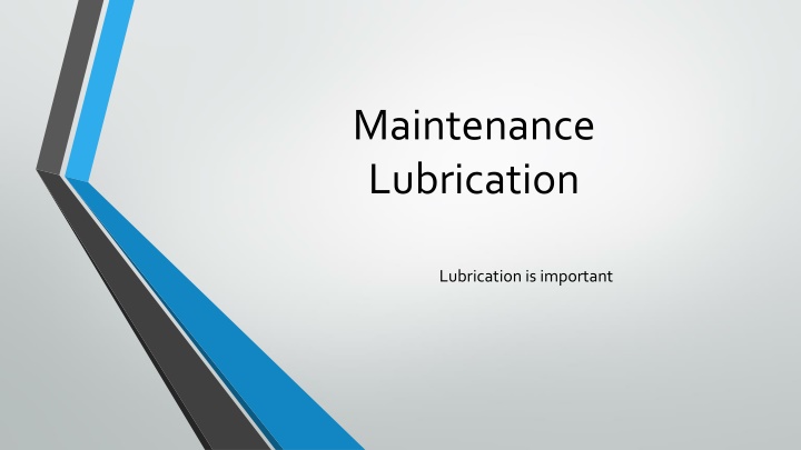 maintenance lubrication
