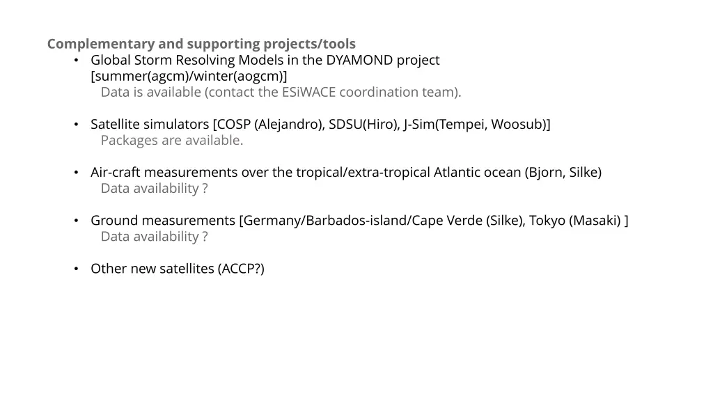 complementary and supporting projects tools