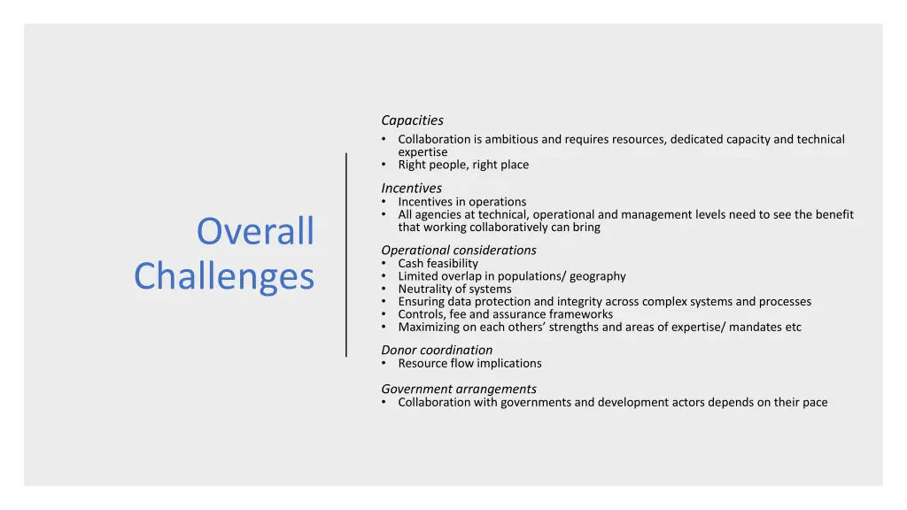 capacities collaboration is ambitious