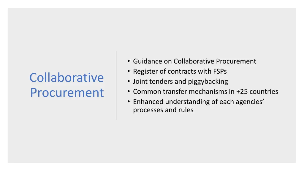 guidance on collaborative procurement register