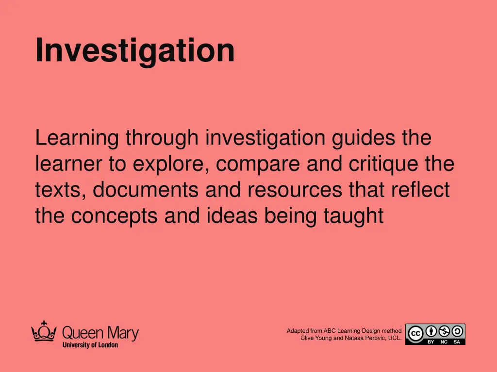 investigation